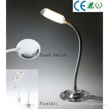 hotel decoration table lights-goose neck desk light with touch switch